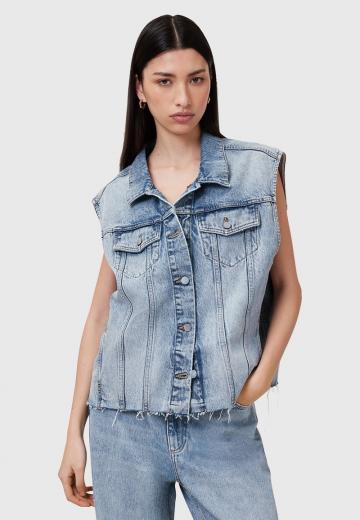 Джинсовая жилетка