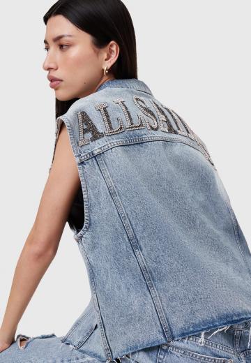 Джинсовая жилетка