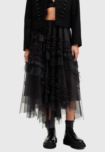 Юбка с воланами