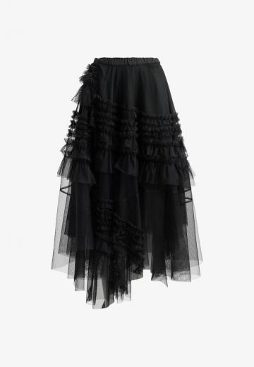 Юбка с воланами