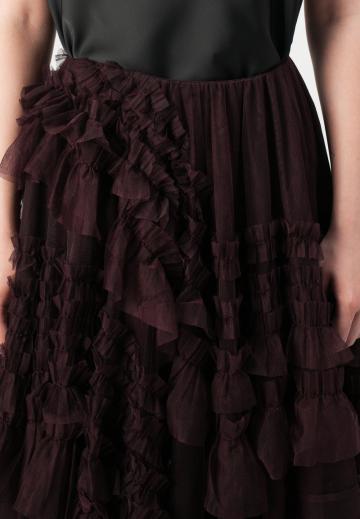 Юбка с воланами