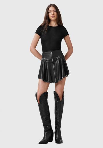 Кожаная юбка