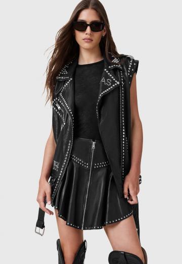 Кожаная юбка