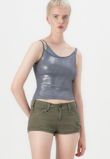 Брюки с накладными карманами