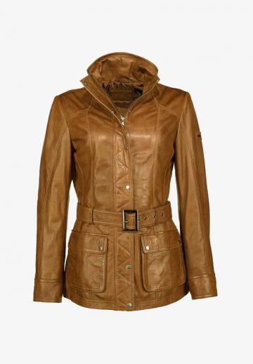 Кожаное пальто