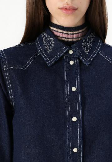 Джинсовая блузка