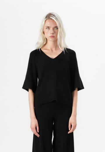 Пуловер с коротким рукавом