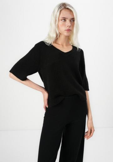 Пуловер с коротким рукавом