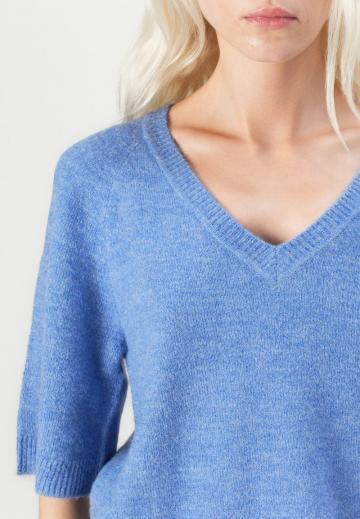 Пуловер с коротким рукавом