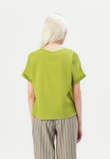 Атласная блузка