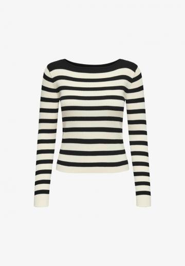 Пуловер в полоску