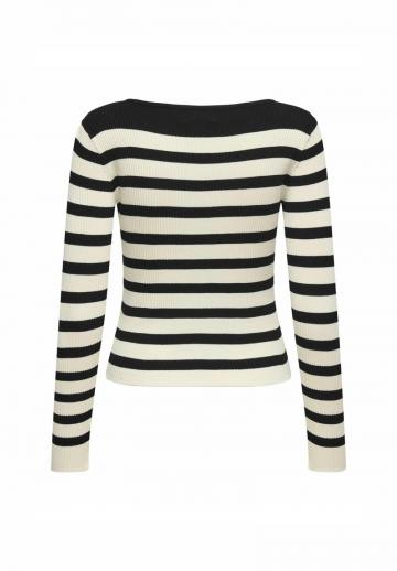 Пуловер в полоску