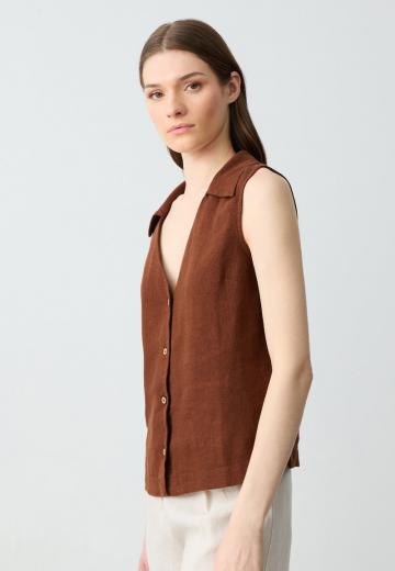 Блузка без рукавов