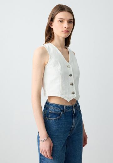 Джинсовая жилетка