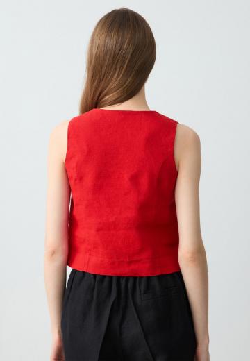 Джинсовая жилетка