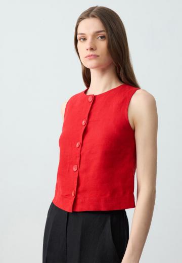 Джинсовая жилетка