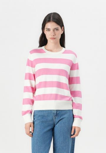 Пуловер в полоску