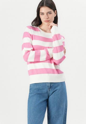 Пуловер в полоску