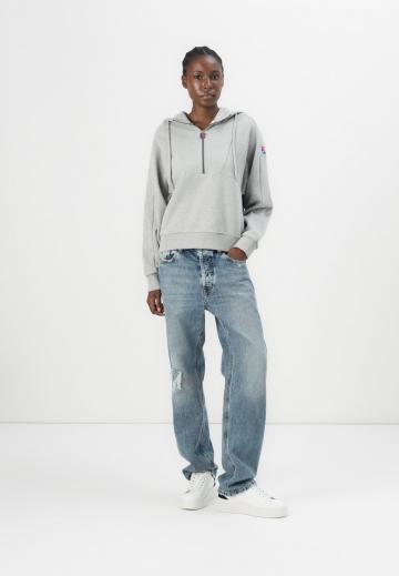 Пуловер с капюшоном