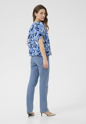 Атласная блузка