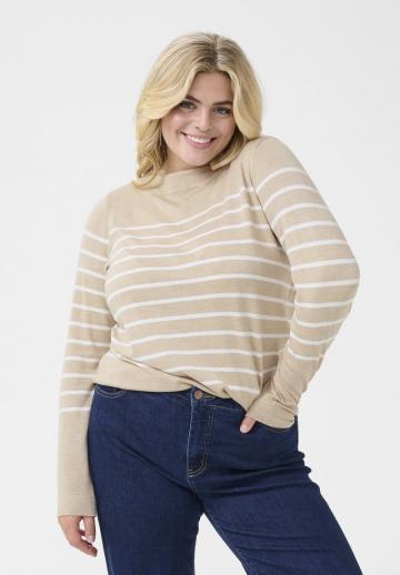Пуловер в полоску