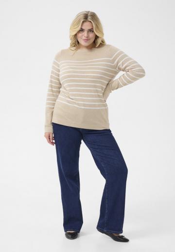 Пуловер в полоску