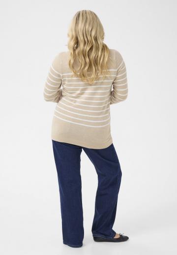 Пуловер в полоску