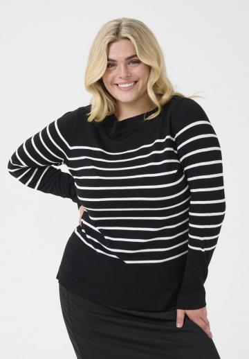 Пуловер в полоску