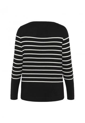 Пуловер в полоску
