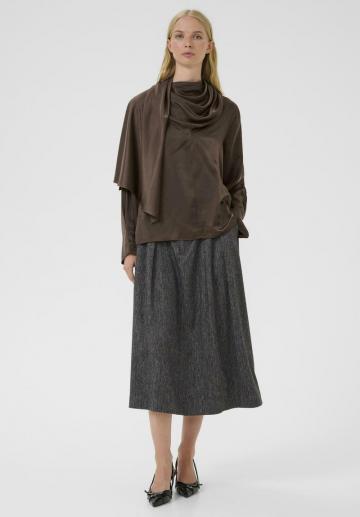 Атласная блузка