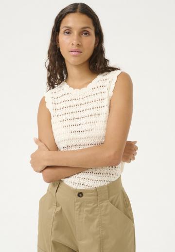 Пуловер без рукавов