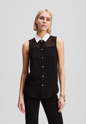 Блузка без рукавов