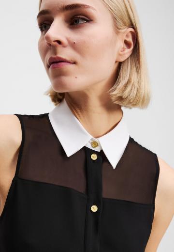 Блузка без рукавов