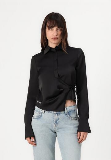 Атласная блузка
