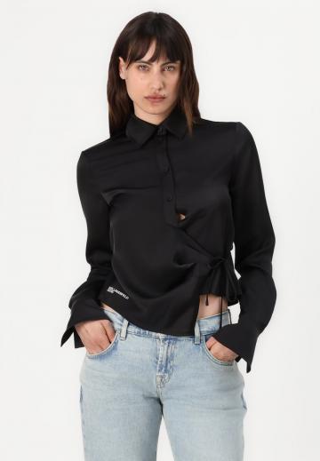 Атласная блузка