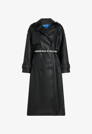 Пальто из искусственной кожи