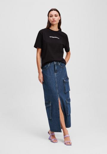 Юбка с накладными карманами