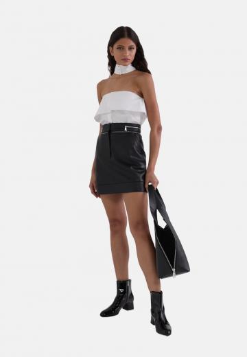 Кожаная юбка
