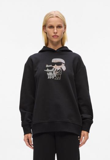 Пуловер с капюшоном