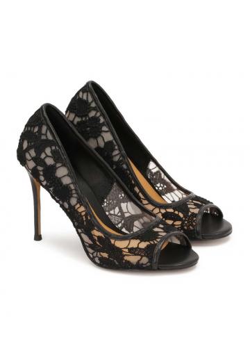 Туфли с открытым носом