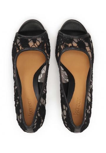 Туфли с открытым носом