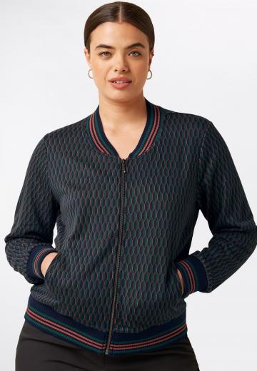 Жаккардовая вязаная кофта