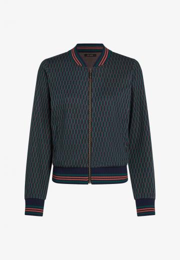 Жаккардовая вязаная кофта