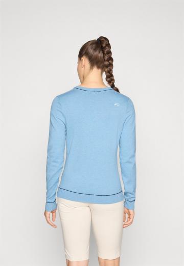 Пуловер с вырезом V