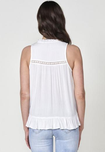 Блузка без рукавов