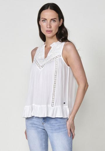 Блузка без рукавов