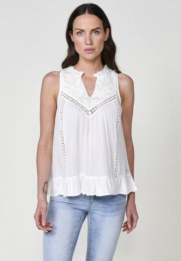 Блузка без рукавов