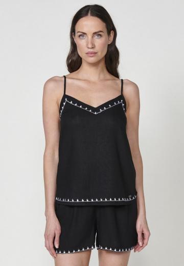 Топ на бретельках