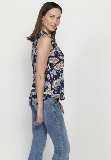 Блузка без рукавов