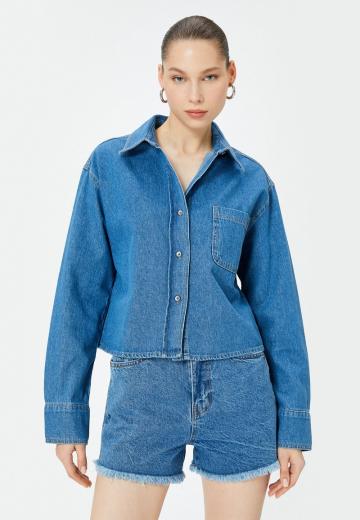 Джинсовая блузка